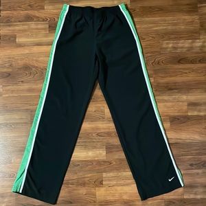 Womens Nike black and Green pants. Size S